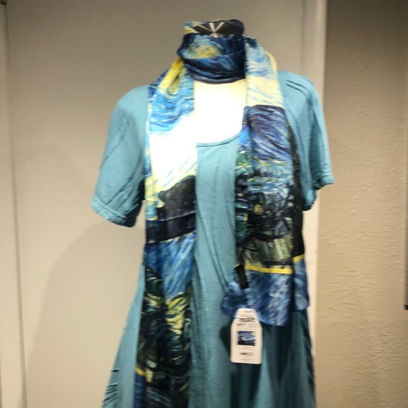 RainCaper Starry Night Sheer Scarf - Picture 6 of 10